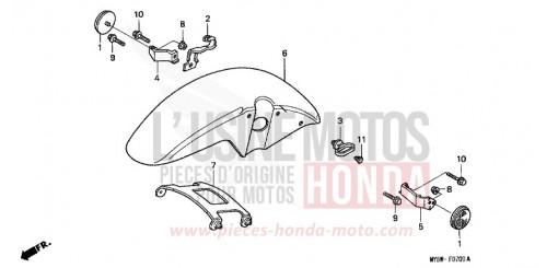 KOTFLUEGEL, VORNE CB500X de 1999
